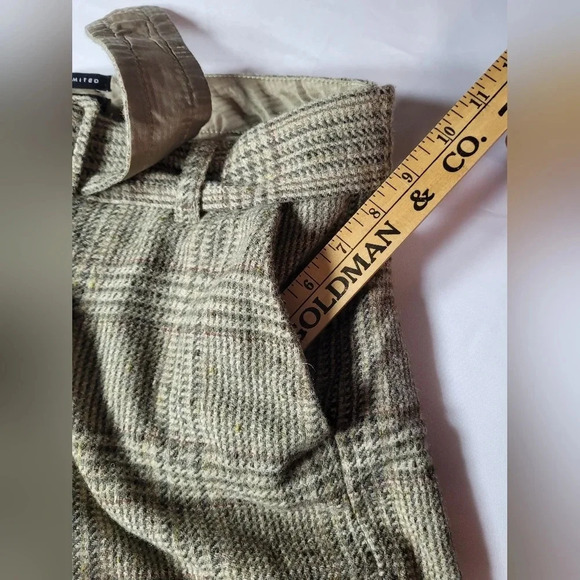 The Limited Drew Fit Green Wool Shorts sz 10 - Picture 6 of 9
